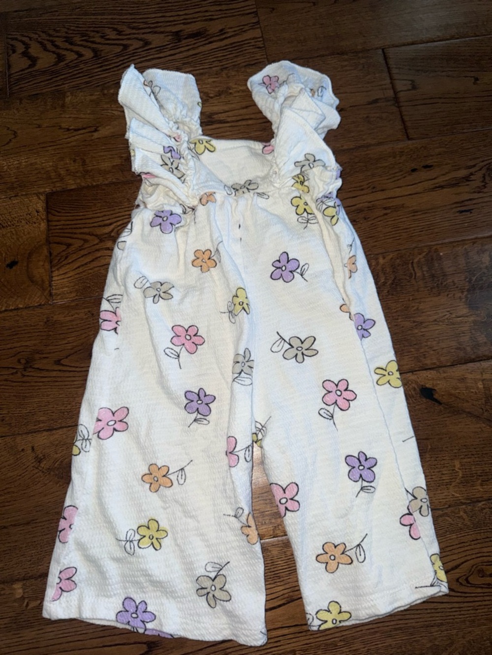Zara White Flower Romper Size 12-18 Month - Picture 2 of 3